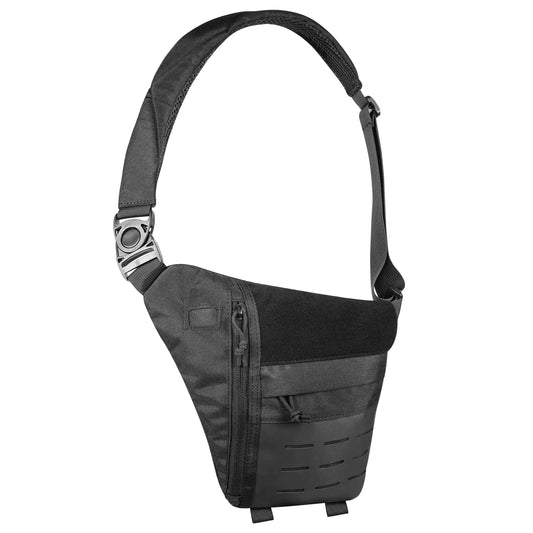 TAC5TAC Tactical Travel Crossbody Sling Bags Concealed CarryLightweight Anti Theft Backpack Safe CCW hidden Gear storage bag for Man and Woman (Black)