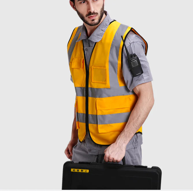 Reflective Safety Vest for Construction and Cycling
