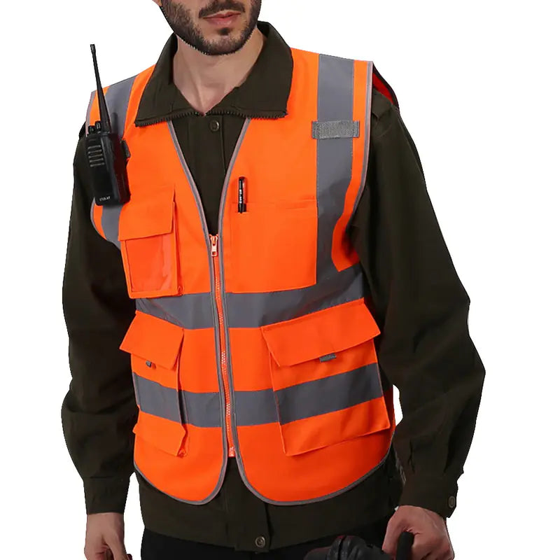 Reflective Safety Vest for Construction and Cycling