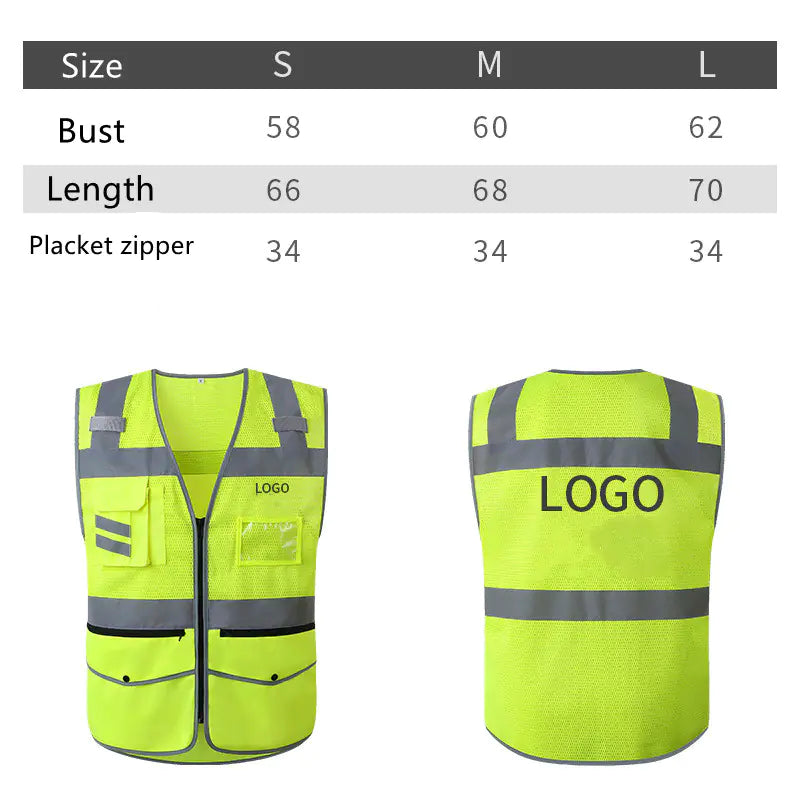 Reflective Vest for Summer Cycling Safety Wear