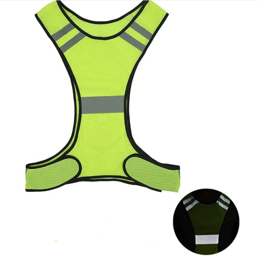 Adjustable Reflective Safety Vest for Night Running/Cycling