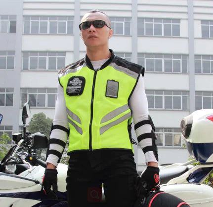 Reflective Vest for Motorcycle Riding Safety