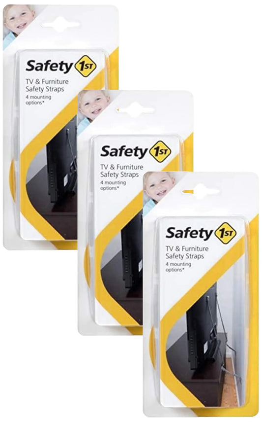 Safety 1st TV & Furniture Safety Straps Black Multi 2 Straps(Pack of 3)