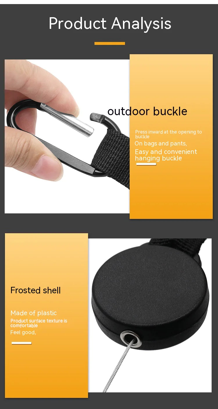 Retractable Anti-Theft Keychain