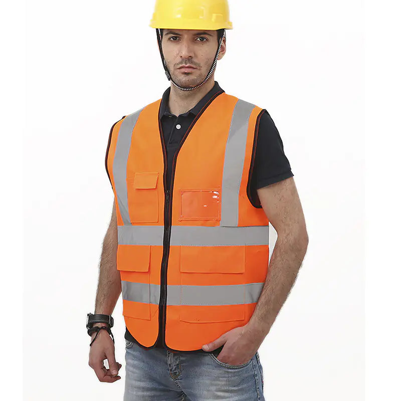 Reflective Vest with Pockets for Cycling Safety Wear