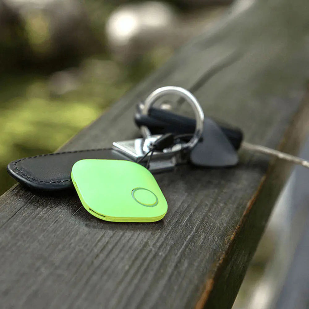 Water Drop Square Bluetooth Tracker Keychain Alarm
