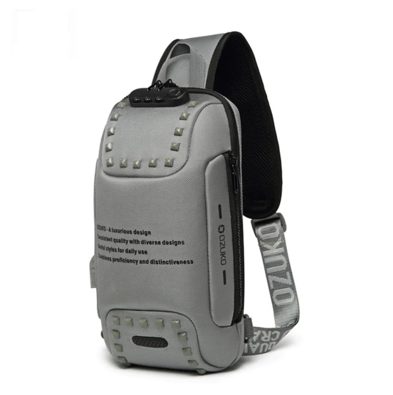 Ozuko USB Anti-Theft Waterproof Oxford Crossbody Bag