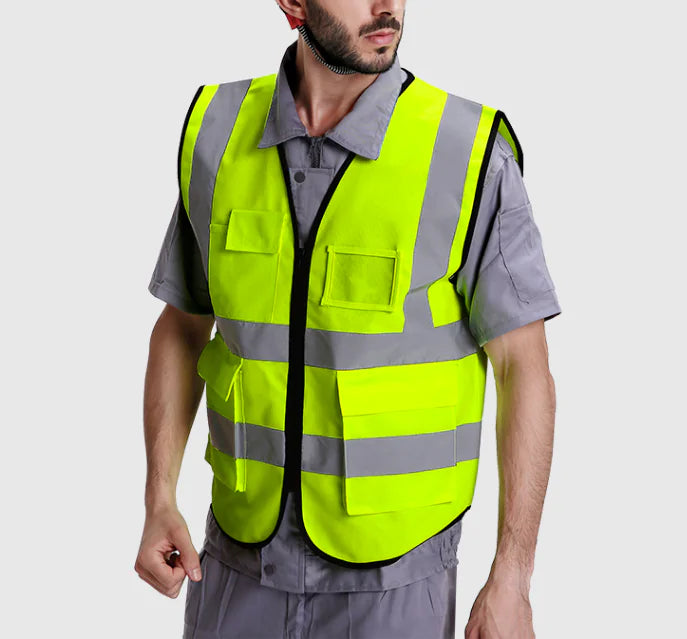 Reflective Safety Vest for Construction and Cycling