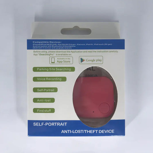 Water Drop Square Bluetooth Tracker Keychain Alarm