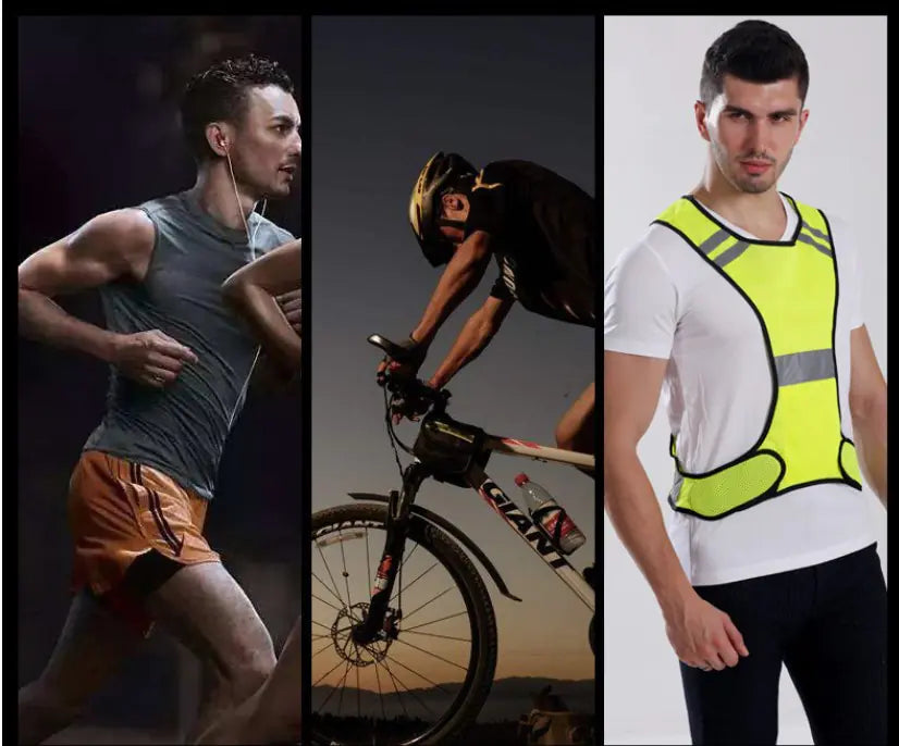Adjustable Reflective Safety Vest for Night Running/Cycling