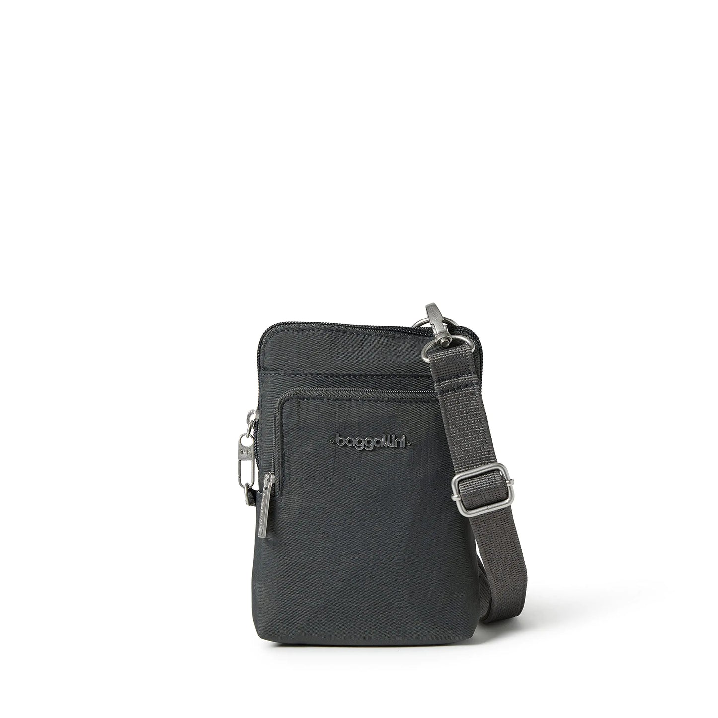 Baggallini womens Securtex® Anti-theft Activity Crossbody Bag Cross Body Charcoal One Size US