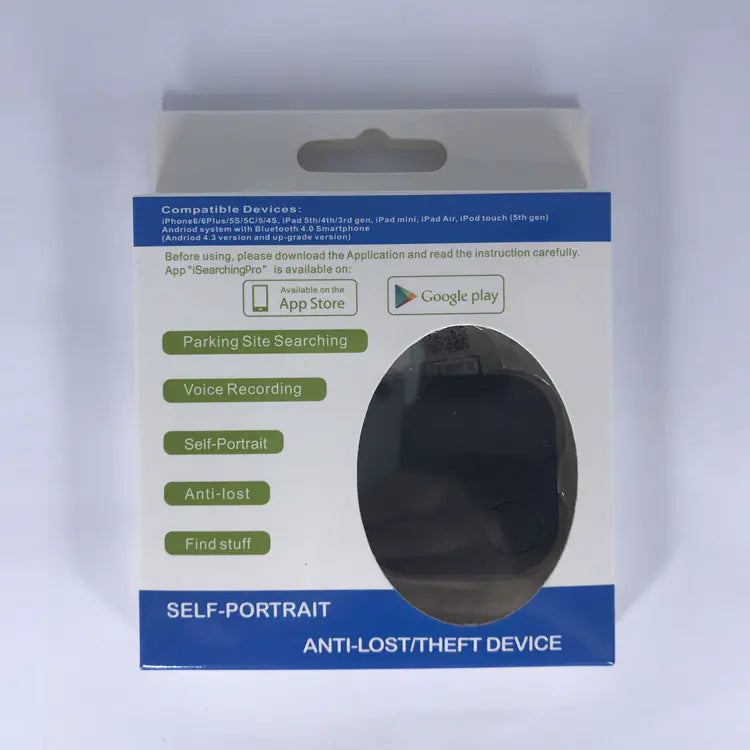 Water Drop Square Bluetooth Tracker Keychain Alarm