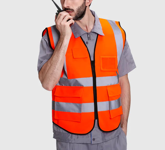 Reflective Safety Vest for Construction and Cycling