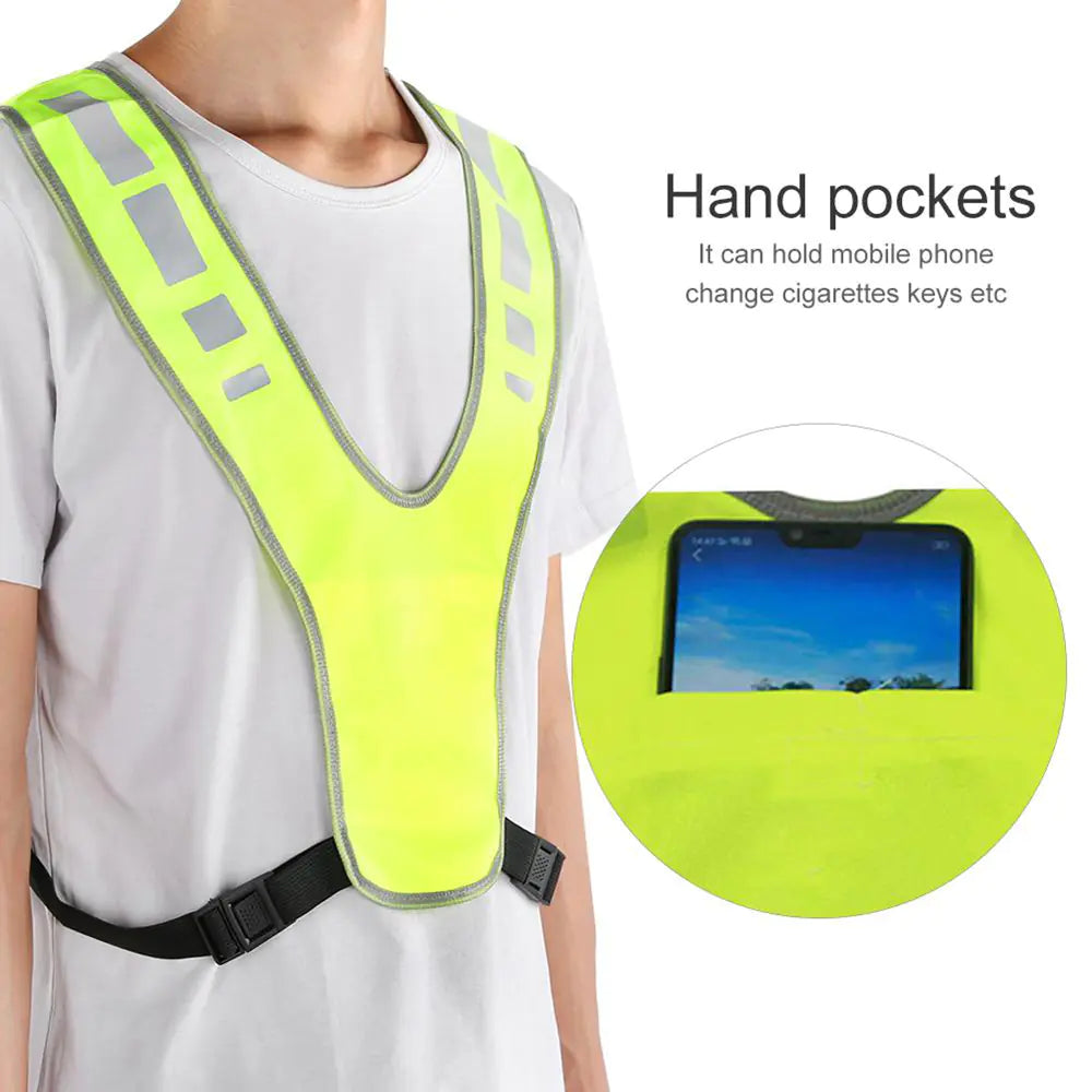 Men's High Visibility Reflective Cycling Vest