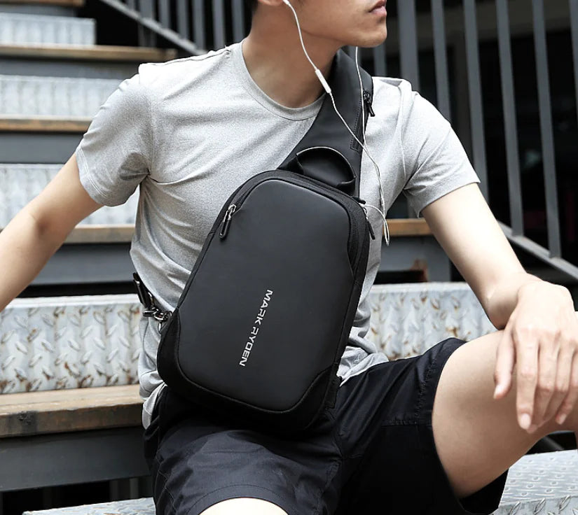 MARK RYDEN USB Anti-Theft Waterproof Crossbody Bag