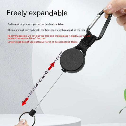 Retractable Anti-Theft Keychain
