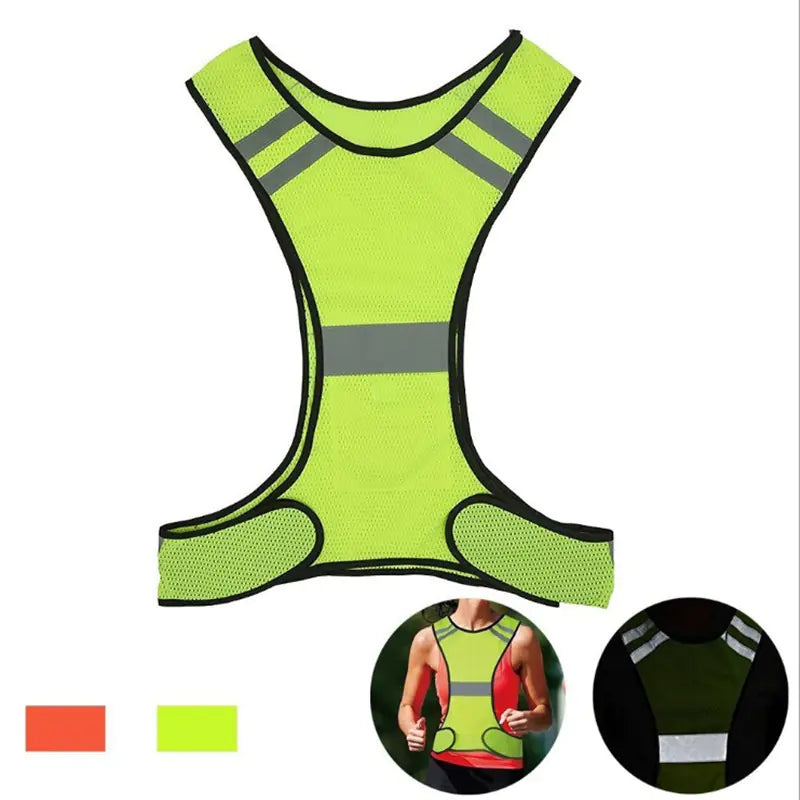 Adjustable Reflective Safety Vest for Night Running/Cycling