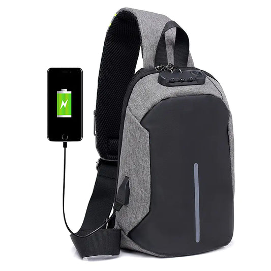 Men's Anti-Theft Oxford Fabric Crossbody Backpack