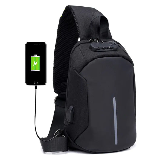 Men's Anti-Theft Oxford Fabric Crossbody Backpack