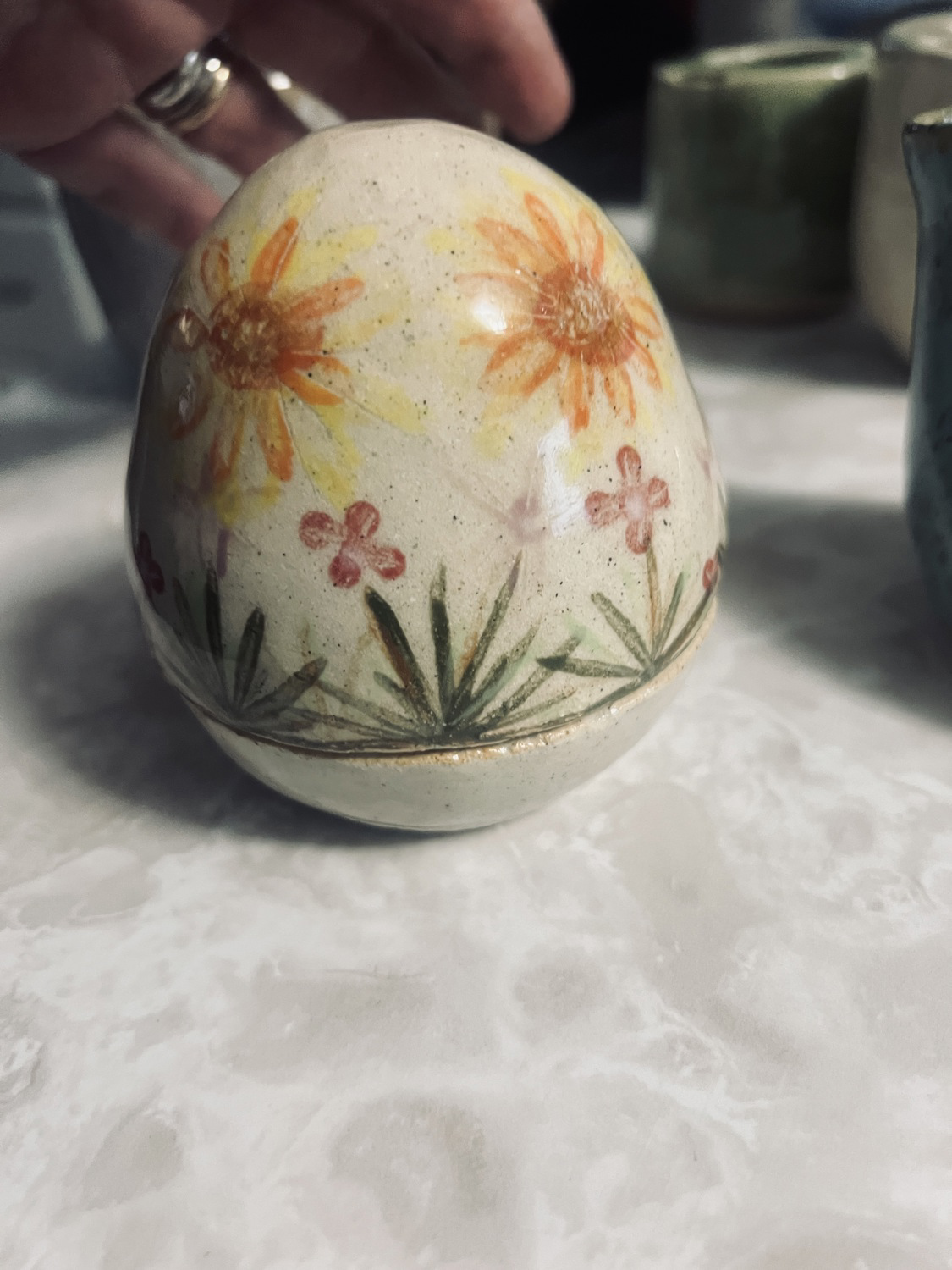 Handmade ceramic piece